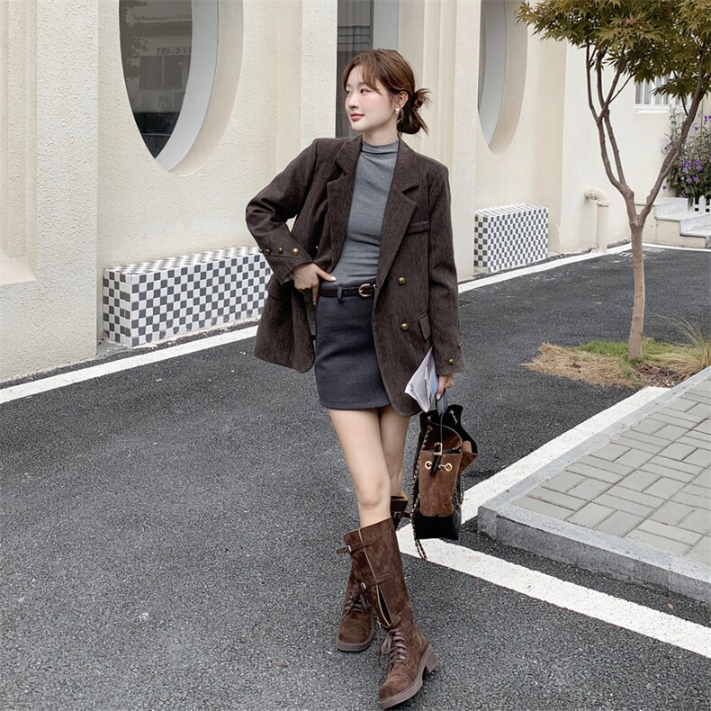 冬季新款羽绒服西装小个子外套女高级感韩版时尚气质休闲上衣潮,女装短外套,2D112
