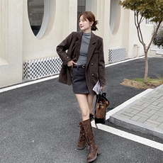 冬季新款羽绒服西装小个子外套女高级感韩版时尚气质休闲上衣潮，女装短外套，2D112