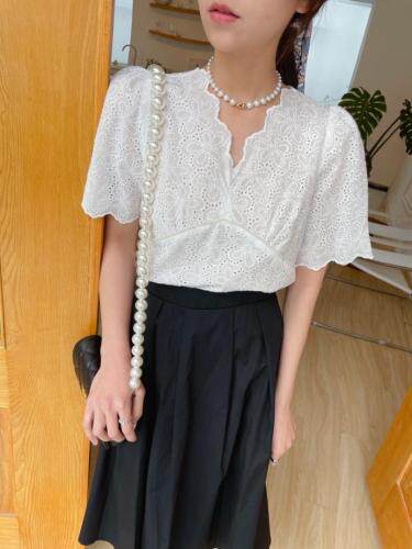 精致钉珠绣花小衫，其它，艾米缇