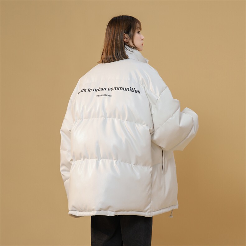 PU皮棉衣棉服男女面包服立领冬装棉袄皮衣外套3358-P80控108,男装皮衣,星座207