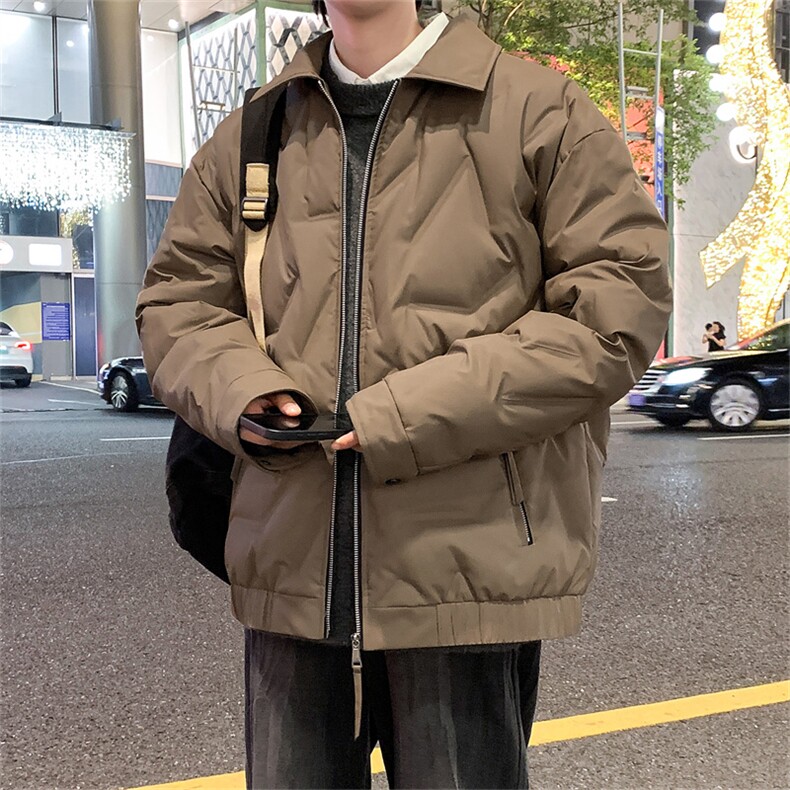 新款有报告冬季轻薄菱形格羽绒服潮外套新标90绒YR25335,男装羽绒服,星座301B-2（原A443-1）