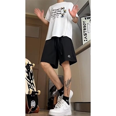 男士短裤夏季新款外穿宽松五分运动裤男潮流休闲裤潮流XDK05，男装牛仔裤，星座208-5