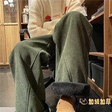 抖音品质冬潮流加绒保暖灯芯绒宽松休闲裤B315-K903JR-特P40控78，男装休闲裤，电商B315