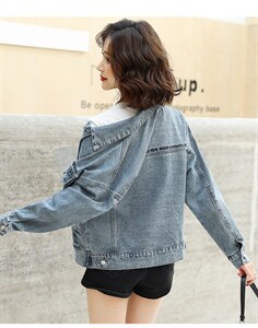 主推款牛仔外套女秋冬百搭2022年新款短款上衣宽松韩版牛仔