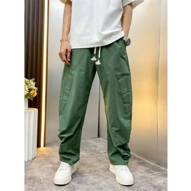 美式工装弯刀裤男款夏季户外潮牌防水冲锋裤高级痞帅休闲阔腿裤子,男装休闲裤,星座506A