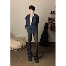 【有货】底特律工装外套男款潮牌高级感拼接夹克JK7704LL-特P68，男装夹克，星座1007（原301D）