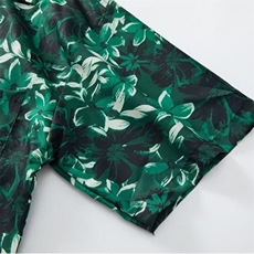 2025夏季新款时尚复古气质植物印花短袖花衬衫休闲宽松情侣花衬衣，男装衬衫，星座506B