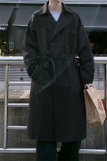 FY9081/P80秋装新款风衣外套男韩版中长款双排扣过膝男士宽松上衣，男装风衣，电商A141