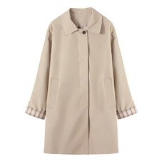 风衣外套女2024新款春秋英伦风中长款小个子早秋高级感妈妈大衣潮，女装风衣，微微衣阁