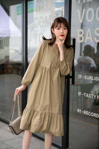 秋款连衣裙，女装连衣裙，莫妮菲