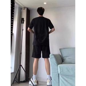 ins美式印花潮牌复古时尚休闲夏季宽松五分短裤 YF682特p20图片
