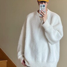209-P48高级感软糯羊毛高领毛衣秋冬加厚内搭打底针织衫上衣，男装T恤，电商B323A