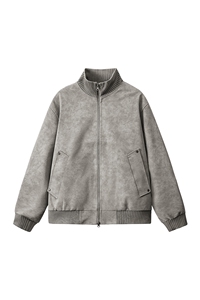 2026春季新款得物品质休闲皮夹克飞行服皮衣男防外套26183-60图片