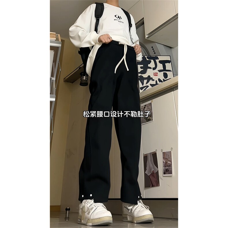 2026春款华棉运动裤宽松直筒卫裤M-4XLK825-1特P43控68,男装休闲裤,电商A309
