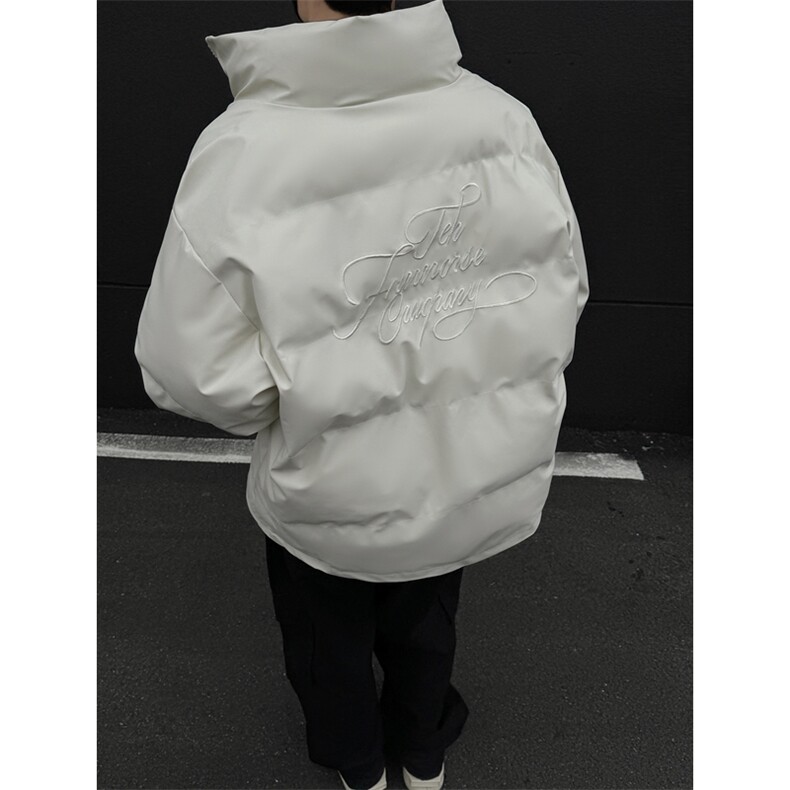 档口图 美式高街刺绣PU皮棉服棉袄高级感加厚保暖棉衣MY758-P108图片