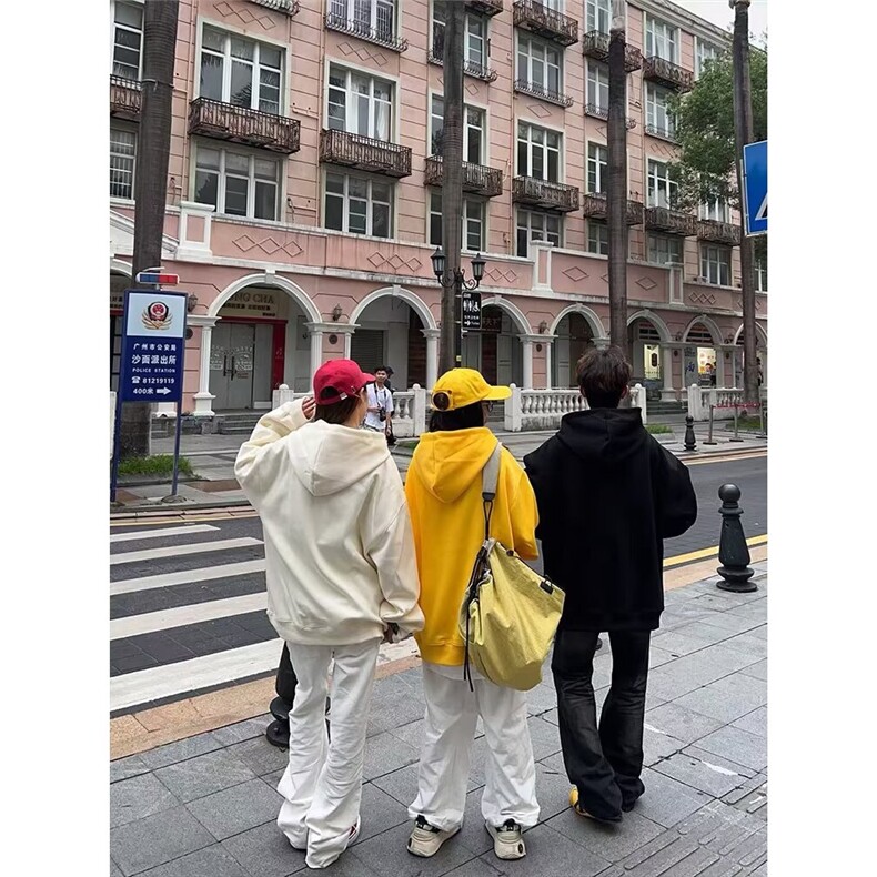 卫衣男连帽春秋季ins港风宽松潮牌字母印花百搭外套2025年新款,女装短外套,星座1210-1