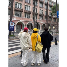 卫衣男连帽春秋季ins港风宽松潮牌字母印花百搭外套2025年新款，女装短外套，星座1210-1