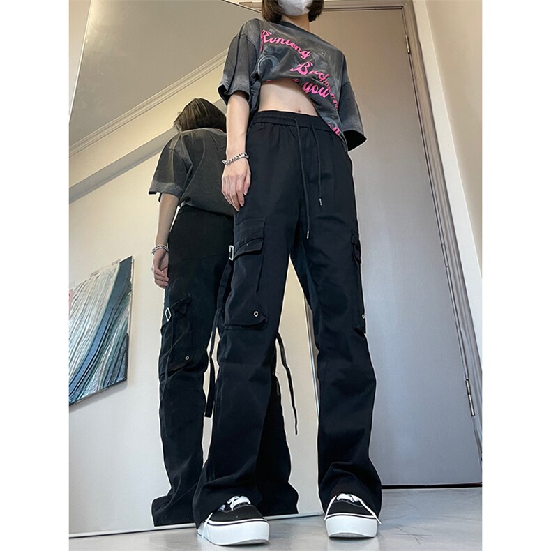 B221 秋冬新款美式ins高街小众休闲弹力工装裤 LK22055-P65 控88图片