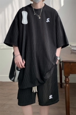 1短袖T恤男DT8781P35短裤男DK8782P40大码休闲套装TZ8783P75控，男装T恤，星座226-2