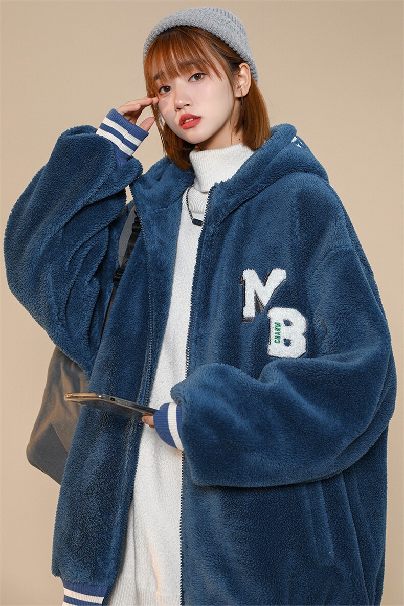 冬装中性风加绒保暖棉衣羊羔绒宽松外套男女同款917-P110控价158,男装棉衣,电商A441-1