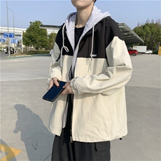秋外套男ins潮港风情侣装春装衣服韩版宽松夹克假两件W1184-P65，男装夹克，星座512-2