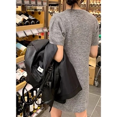 春秋韩版女套头时尚针织打底短袖连衣裙，女装连衣裙，圣旺供货