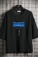 Q11033-P30春夏季七分袖t恤男大码五分袖男短袖中袖，男装T恤，电商A040A
