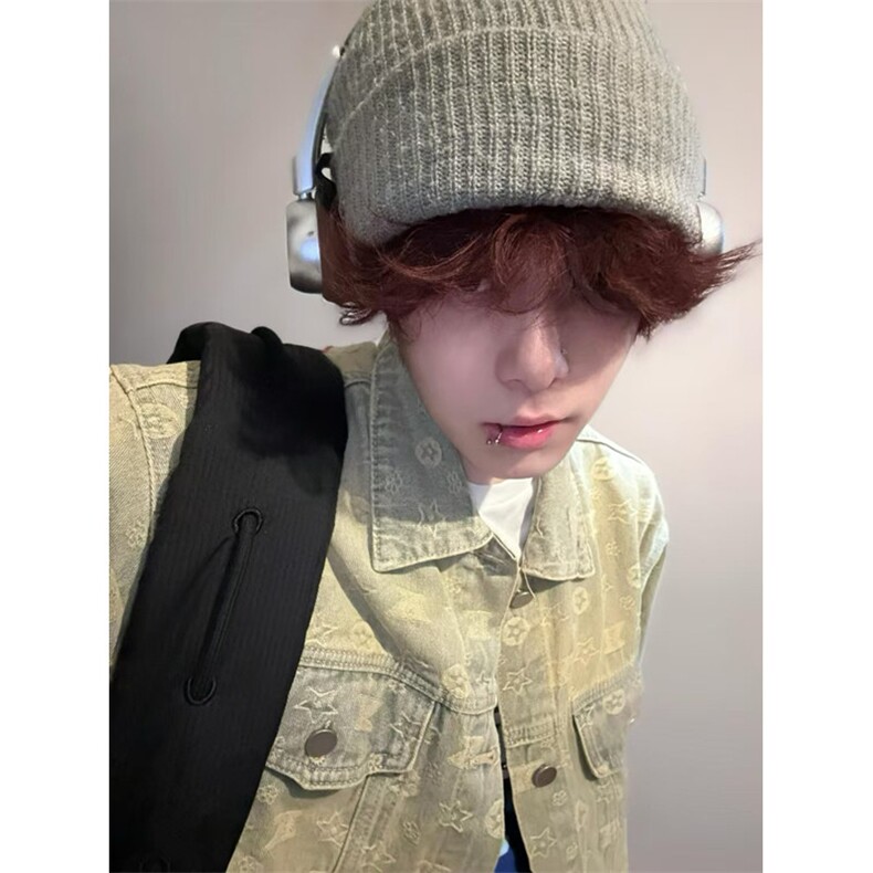 春秋季风水洗做旧复古牛仔衣男女宽松夹克上衣外套JK2229,男装夹克,星座1116A（原606A-3）