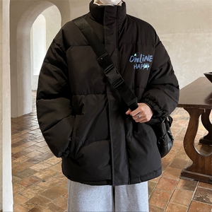 ！2025冬季新款男士立领棉衣加绒加厚保暖棉服外套MY116P70,靴子搭配男推荐图片