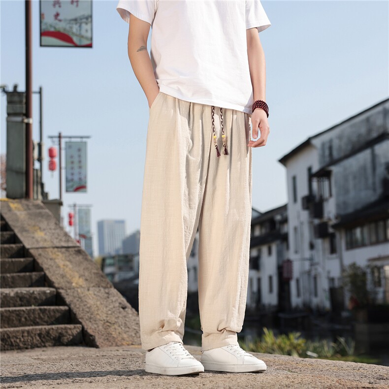 2026夏季新款宽松大码纯色休闲风男装休闲裤K2608,男装休闲裤,电商A008