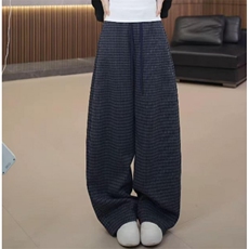 网图！秋季上新美式复古格子休闲长裤百搭简约-EX51184-特批40，男装休闲裤，电商A061