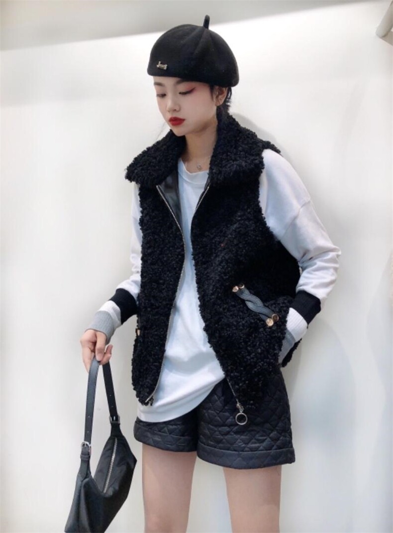 皮毛马甲，女装马甲，艾酷欧派