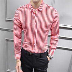 条纹衬衫男商务时尚长袖衬衣c16-----p19，男装衬衫，星座102C-1(原星座100)