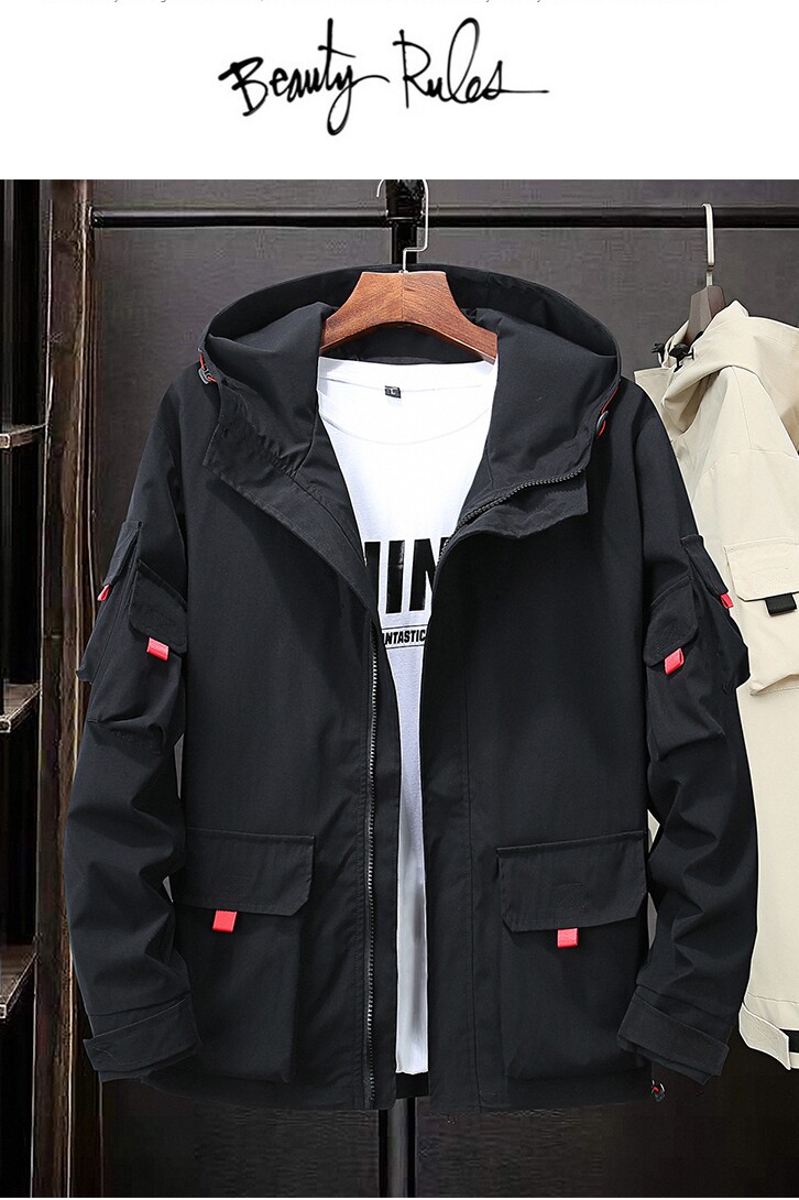 M-9XL男日系连帽工装夹克外套5032-1_1906(M-4XLP705XL-9XLP80),男装夹克,星座1516-1