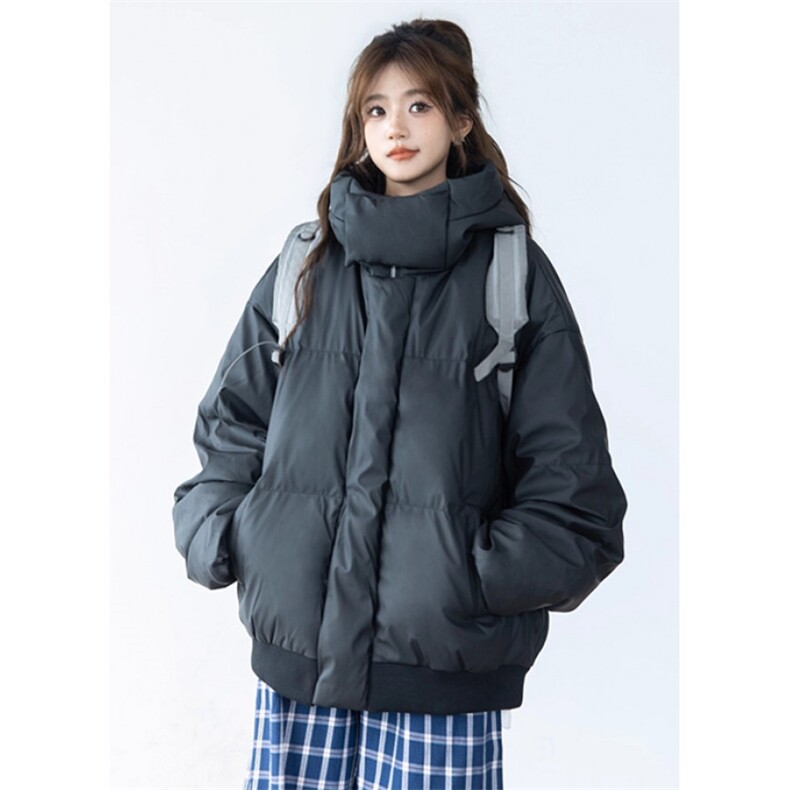 连帽pu皮面羽绒服男女冬季90白鸭绒加厚保暖面包服MS6010,男装皮衣,星座1116A（原606A-3）