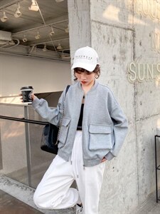 现货 大口袋棒球服图片