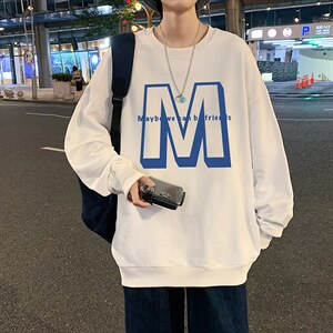 S6260-P28  秋季圆领卫衣男大码韩版宽松长袖外套图片