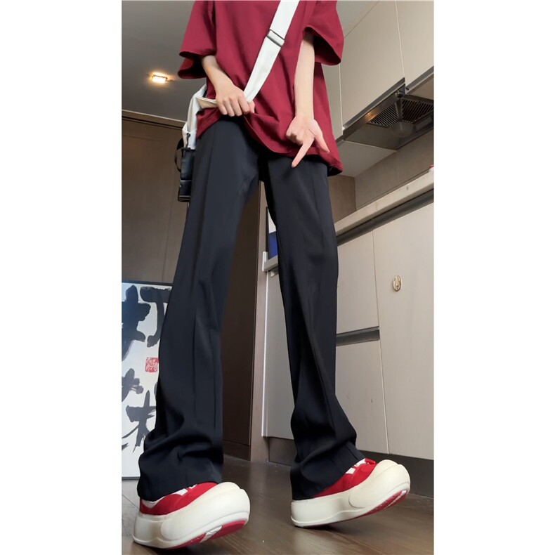 INS夏季新款高街潮流cleanfit休闲微喇西裤B315-K24248-特p40控78,男装西裤,电商B315