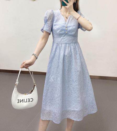 夏季新款连衣裙，女装连衣裙，米社