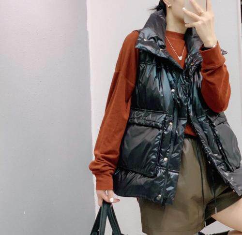 立领羽绒马甲，女装马夹，久久索衣缘