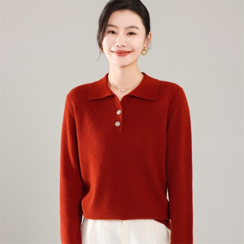 35%羊绒衫秋冬季新款舒适时尚百搭女式宽松长袖打底毛衣,女装羊绒衫,琳尚羊绒