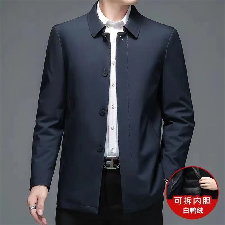 CY2136钱塘2020-2冬季厚款商务休闲简约中年男士夹克外套P152图片