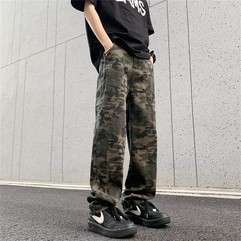 迷彩休闲裤男士韩版潮流痞子帅气夏季2024新款ins长裤K5304-P46,男装休闲裤,星座412-3