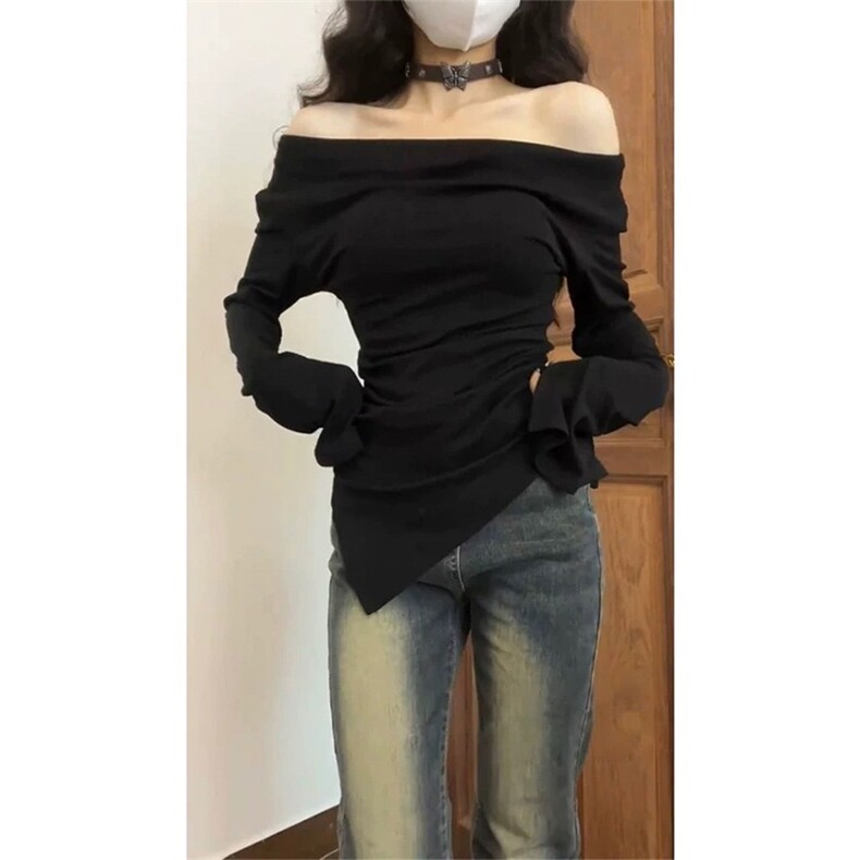 春秋美式高街微喇叭牛仔裤女夏季2026新款设计感直筒窄版阔腿裤子,男装牛仔裤,星座1210-1