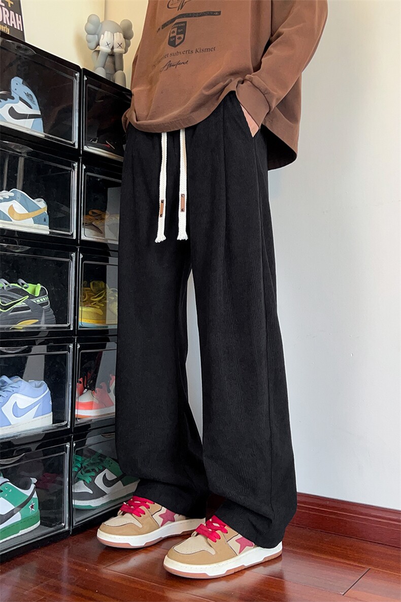 高品质重磅灯芯绒300g美式潮流男大码休闲弯刀裤K24081-特P30控58,男装休闲裤,电商A001-1