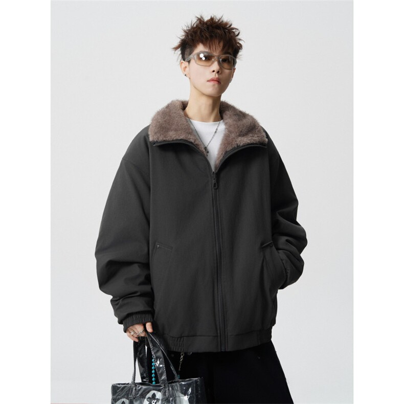 706-LK3872-P108现货冬季美式双面穿座山雕棉服潮牌痞帅外套,男装棉衣,星座706