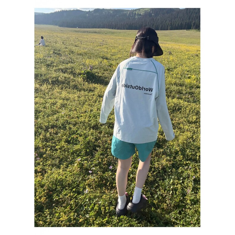 网图夏季机能薄款运动速干宽松男女防晒长袖T恤户外骑行服特P25,男装防晒衣,电商C306-1