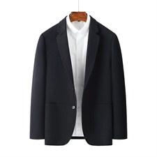 时尚潮流宽松无痕上衣西服中年男士新款商务休闲男装百搭免烫外套，男装西服，电商B212（原钱塘6029）