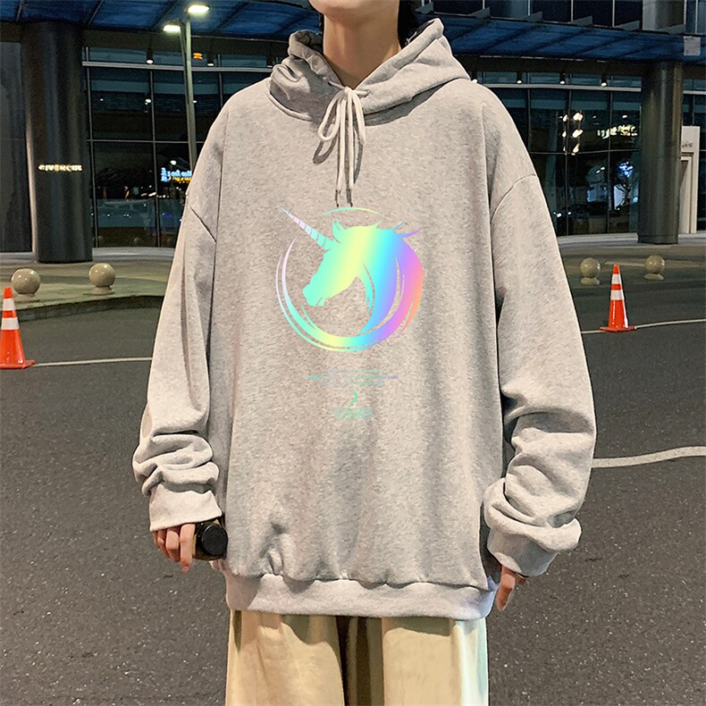 WY2138-P35加绒款-P40纯棉连帽卫衣男大码运动帽衫宽松薄外套男,男装卫衣,电商A040