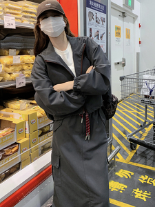 慵懒风休闲运动风套装女2025春秋季新款显瘦夹克工装半身裙两件套图片